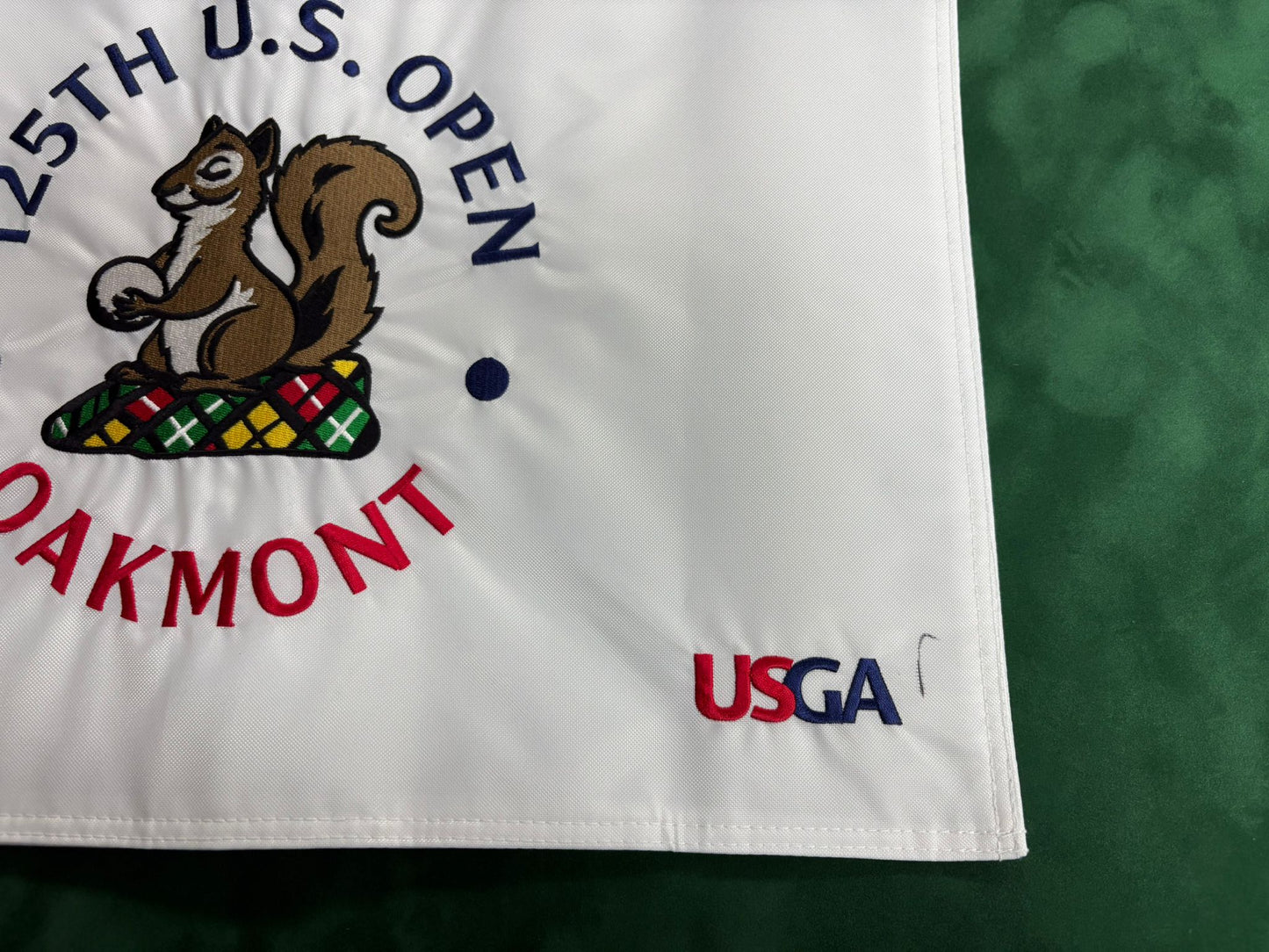 125th US Open at Oakmont Golf Flag Signed by Winner JJ Spaun + Dealer COA