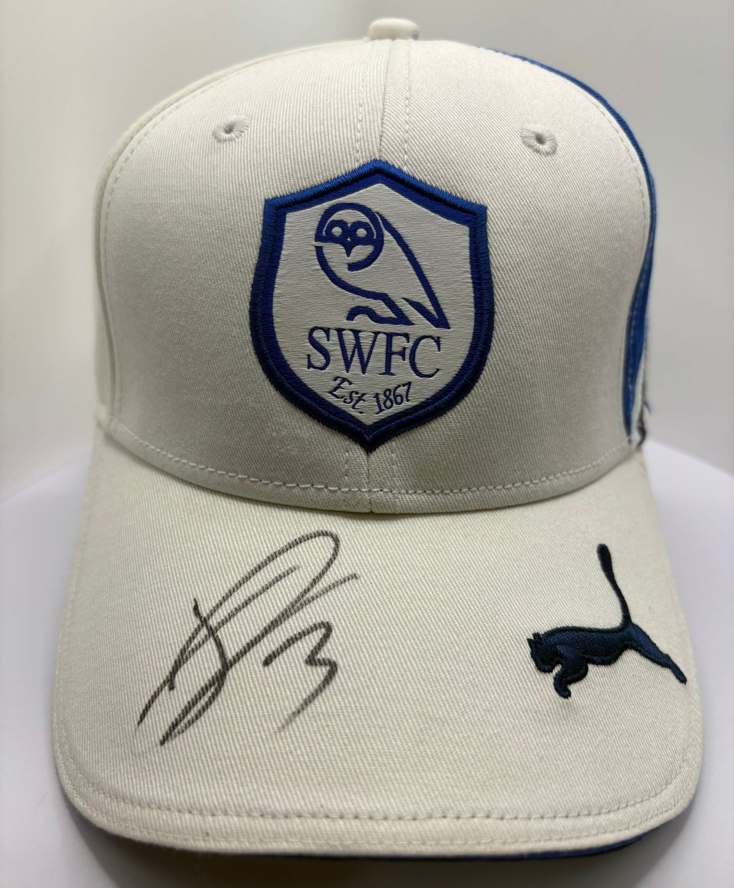 Réda Johnson- Sheffield Wednesday Signed SWFC Football Cap + Dealer COA