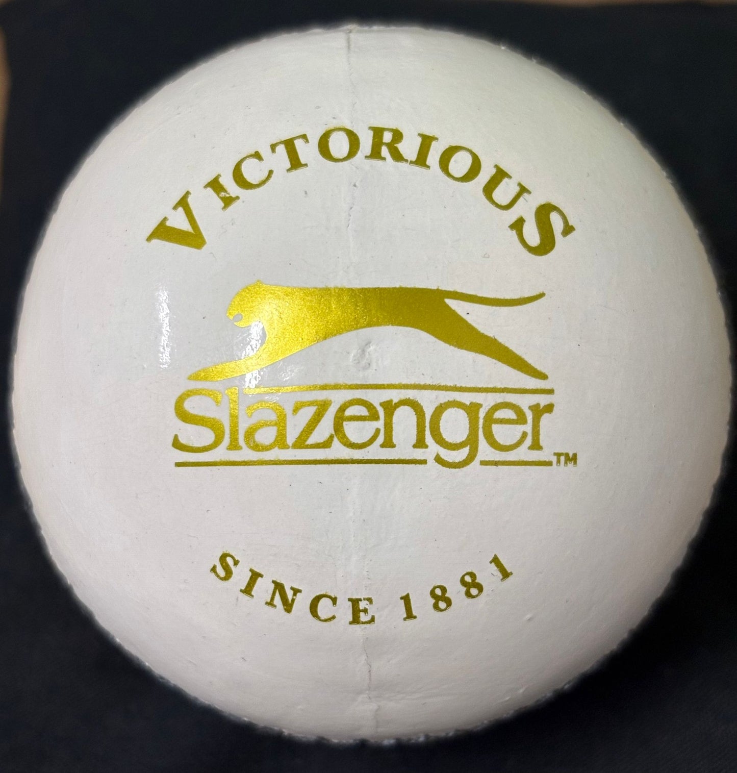 Indian & Gujarat Titans Cricketer Mohammed Siraj Signed White Cricket Ball + Dealer COA
