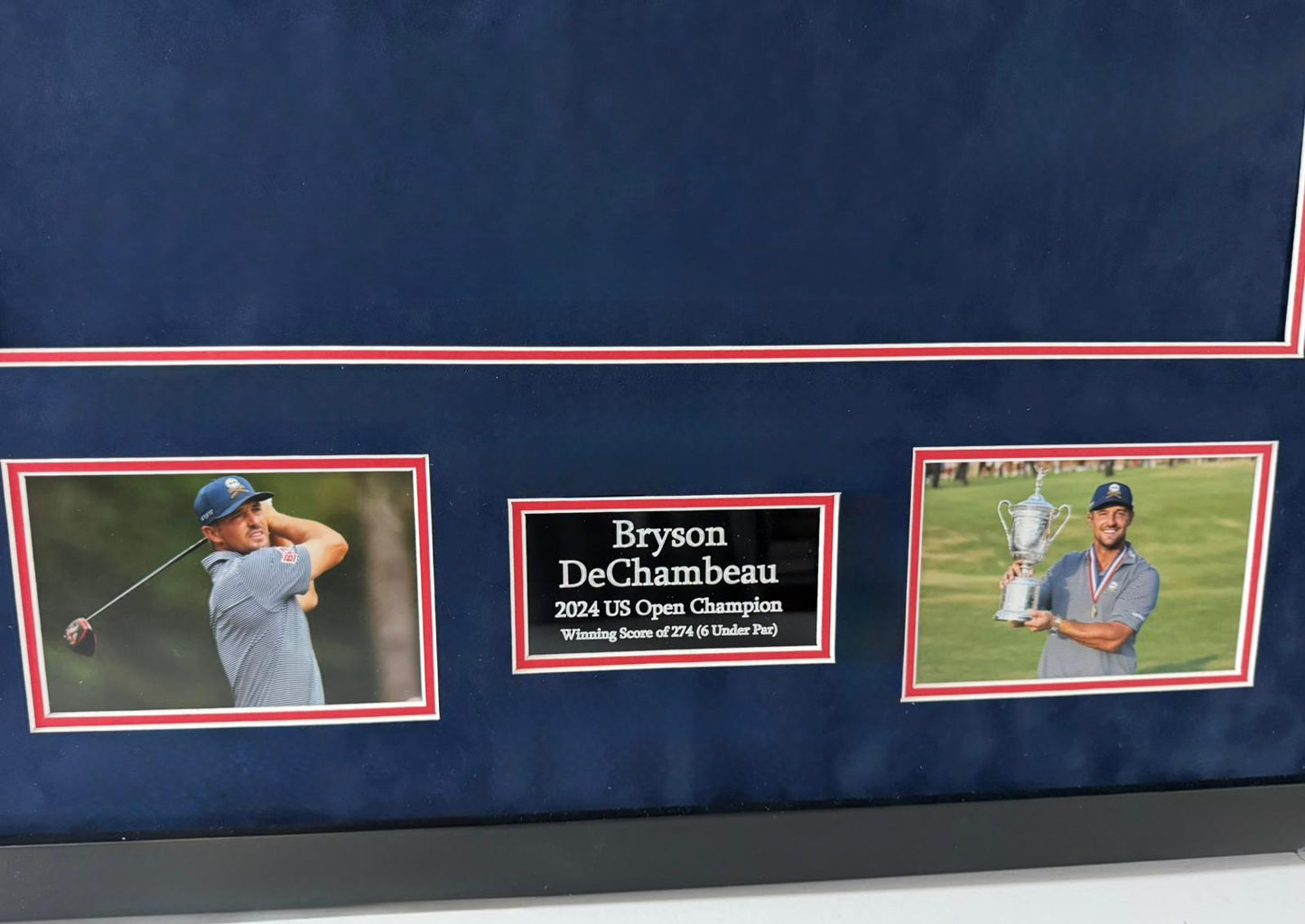 Premium Golf Flag Framing Kit for Bryson DeChambeau 2024 US Open Champion Golf Flag