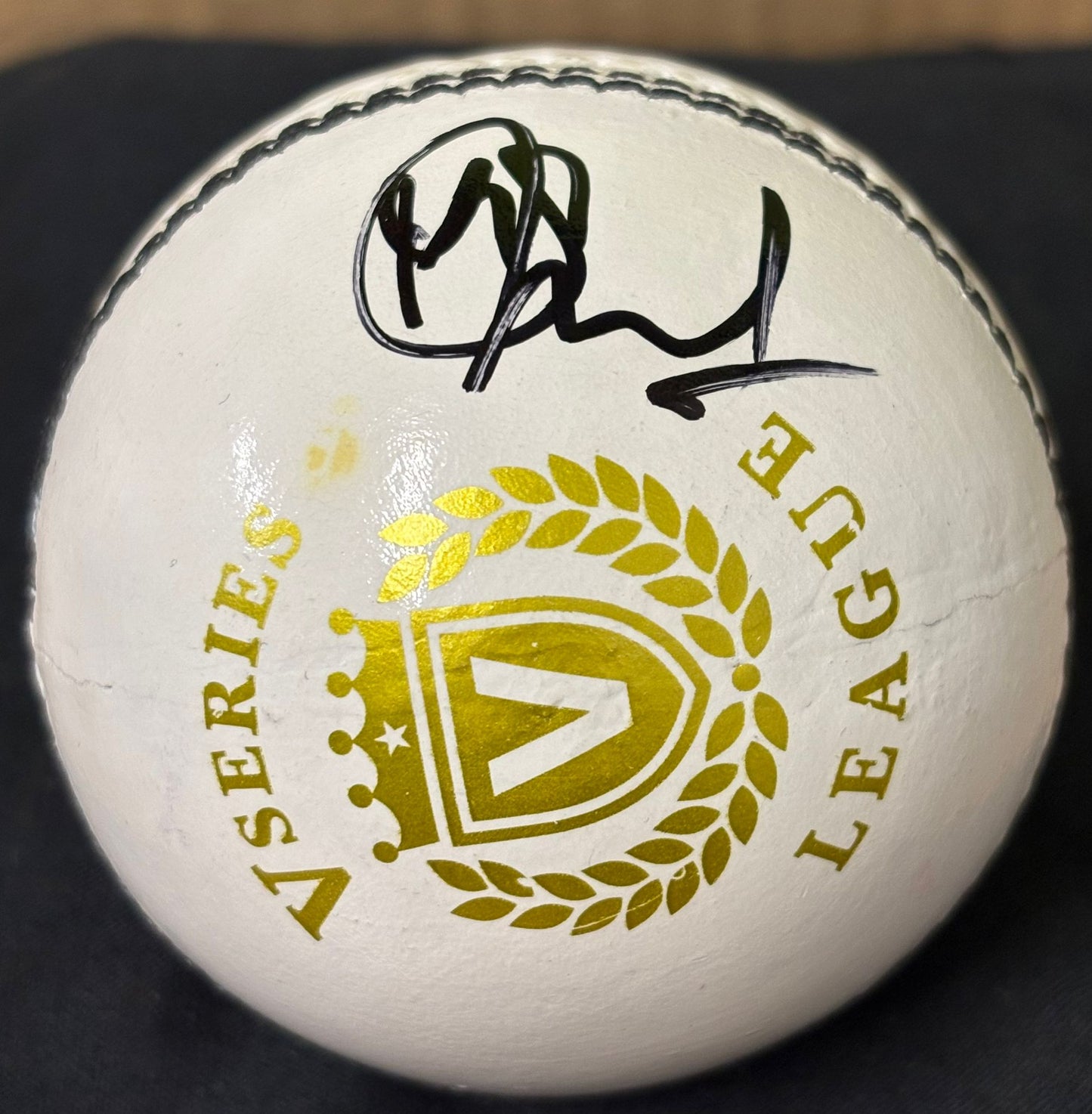 Indian & Gujarat Titans Cricketer Mohammed Siraj Signed White Cricket Ball + Dealer COA