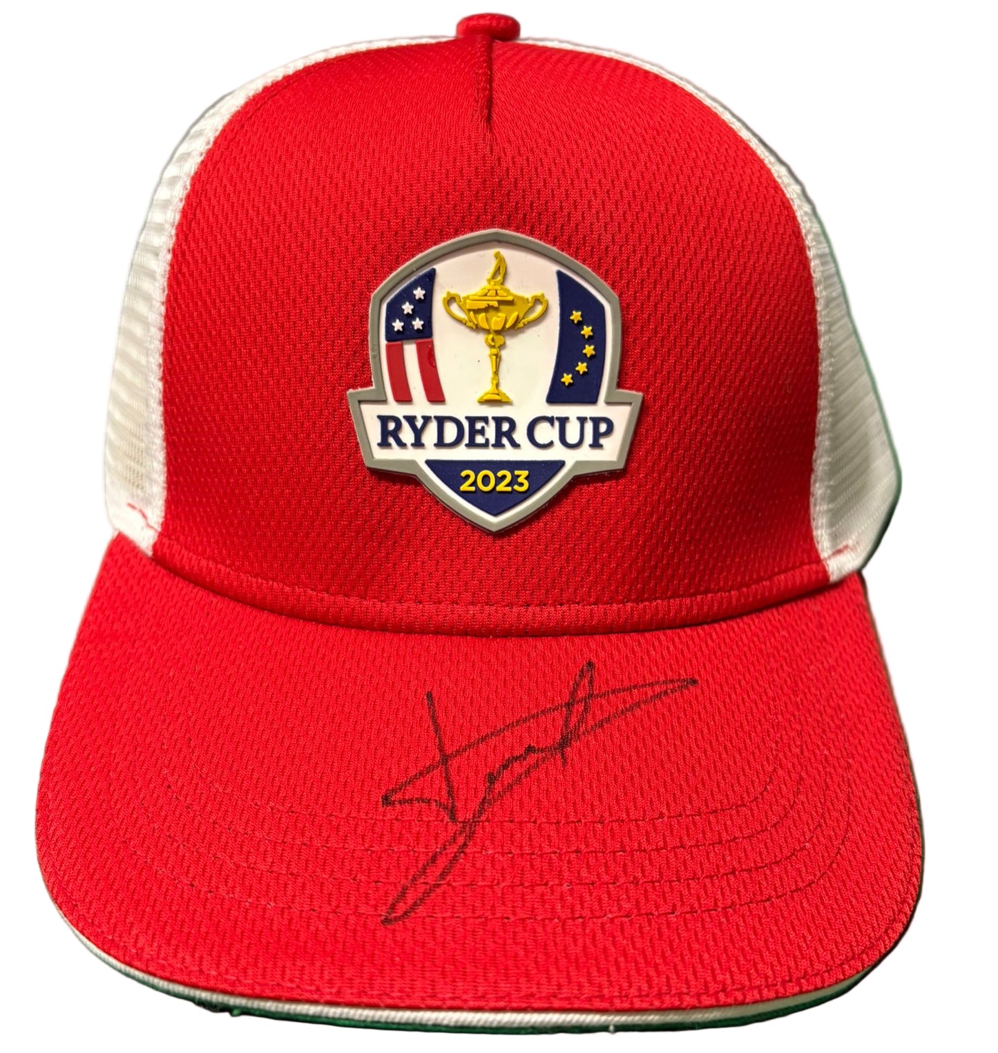 2023 Ryder Cup at Marco Simone Golf Cap Signed by Europe Captain Luke Donald + COA