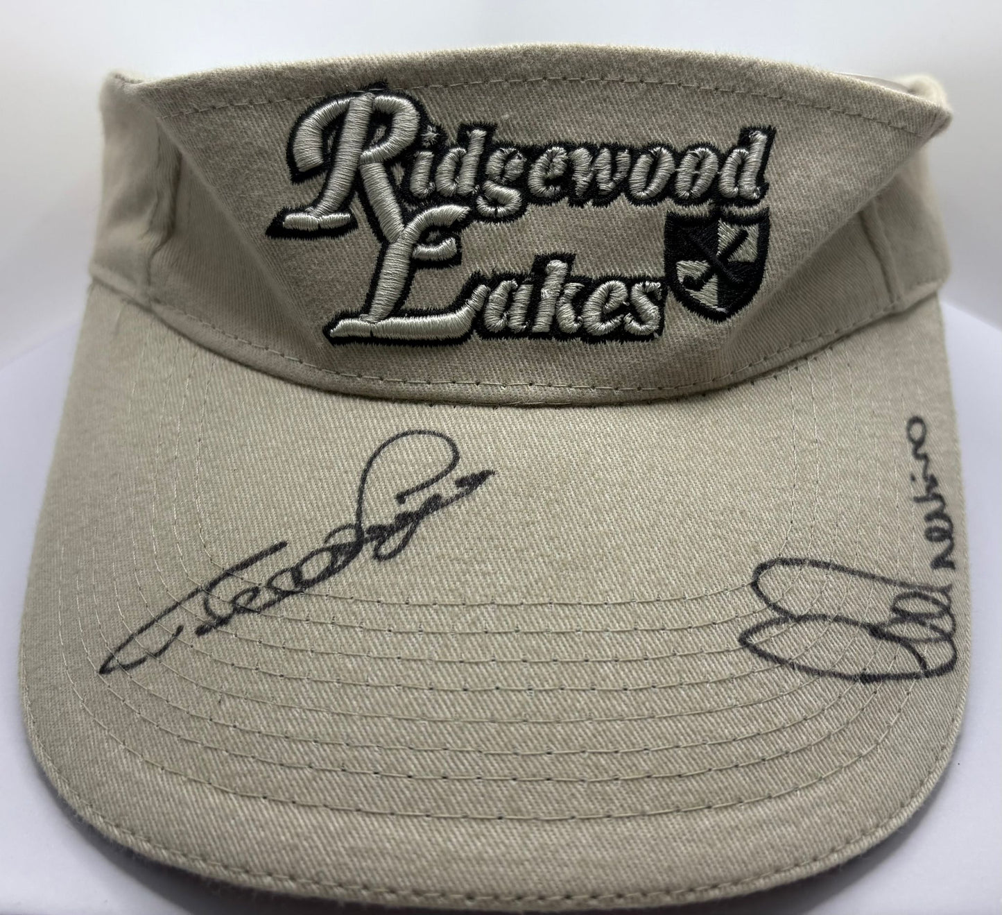 Major Golf Champions Bernhard Langer & Lee Trevino Signed Ridgewood Lakes Golf Visor + Cert