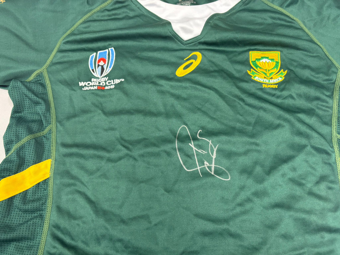 South Africa Rugby Captain Siya Kolisi Signed 2019 Rugby World Cup Shirt + Cert