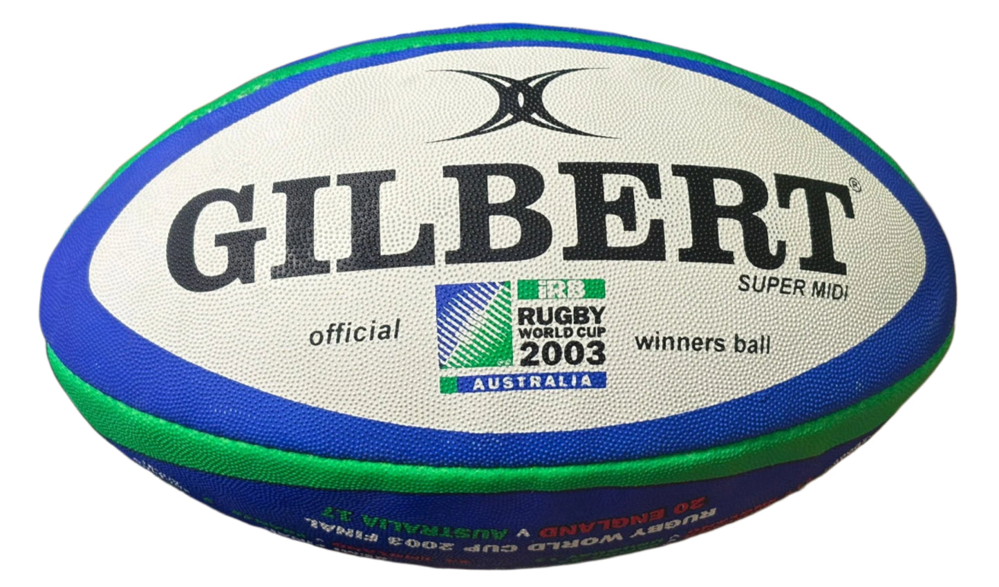 Martin Johnson 2003 England Rugby World Cup Captain Signed Rare Official Winners Rugby Ball + COA
