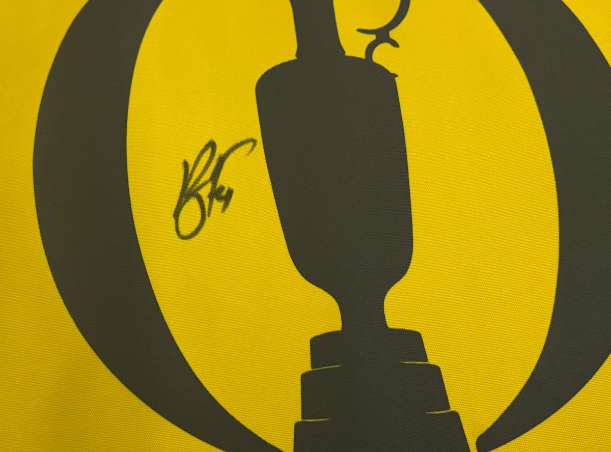Ryan Fox 2026 Champion Signed 154th Open @ Royal Birkdale Golf Flag + Dealer COA