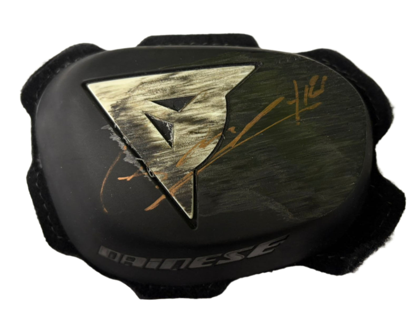 Franco Morbidelli 2016 British MotoGP Moto2 Race Used Dainese Knee Slider + Dealer COA