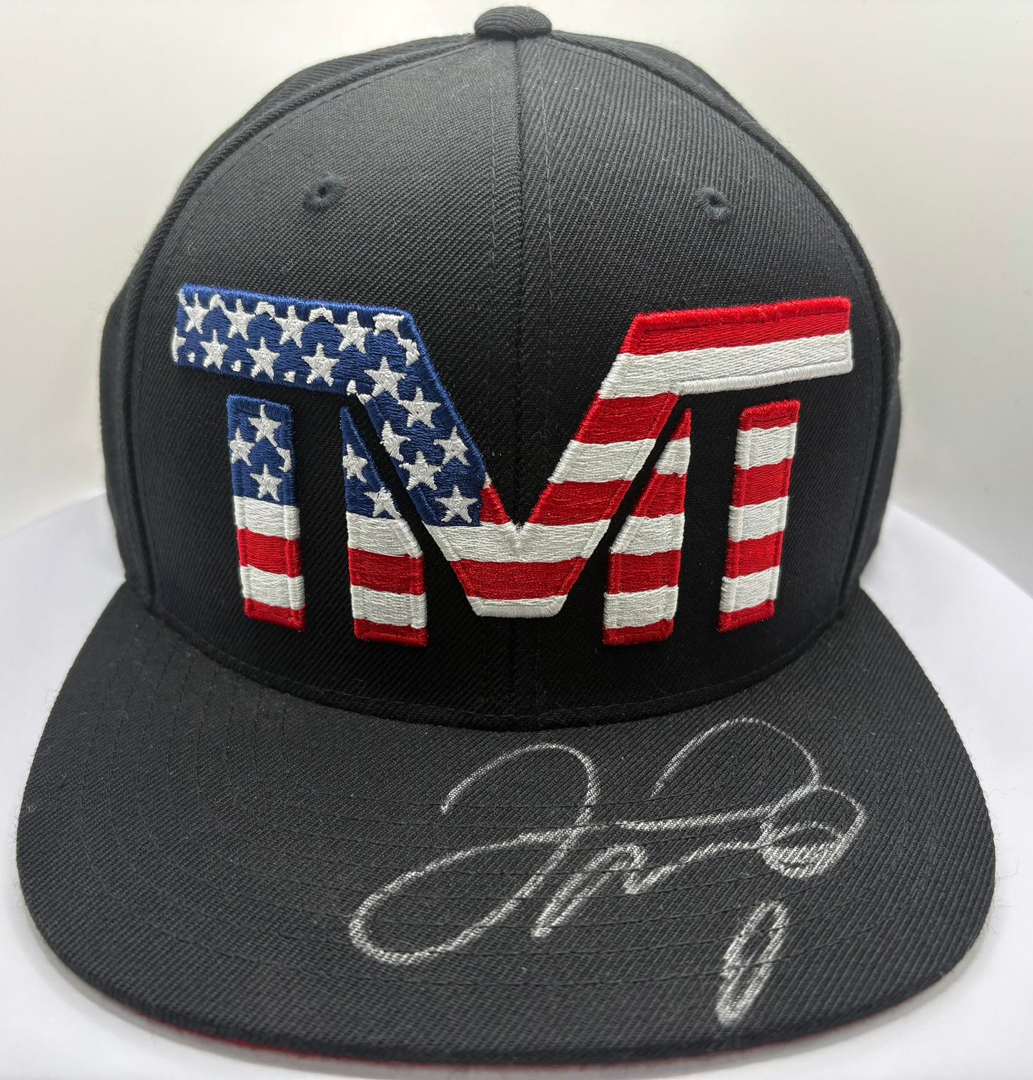 Floyd Mayweather Signed The Money Team (TMT) Official American Flag Cap + Cert