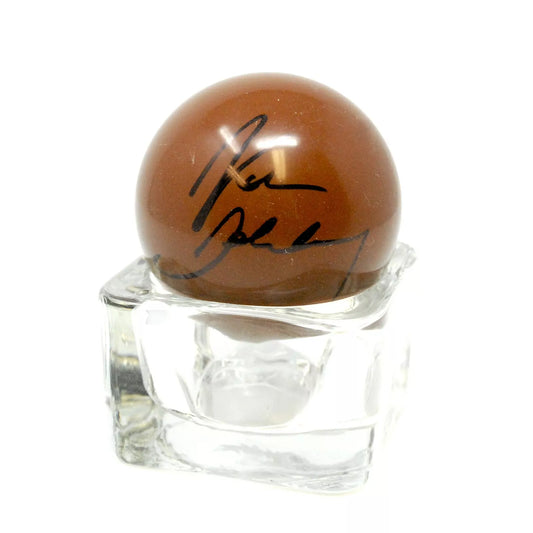 Ken Doherty Signed 3/4 Size BROWN Snooker Ball + Dealer COA