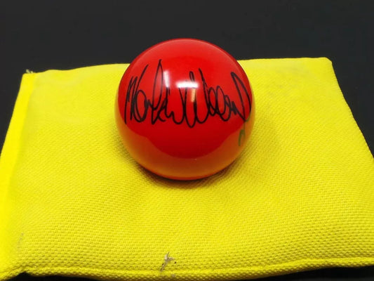 Mark Williams Signed RED Snooker Ball + Dealer COA