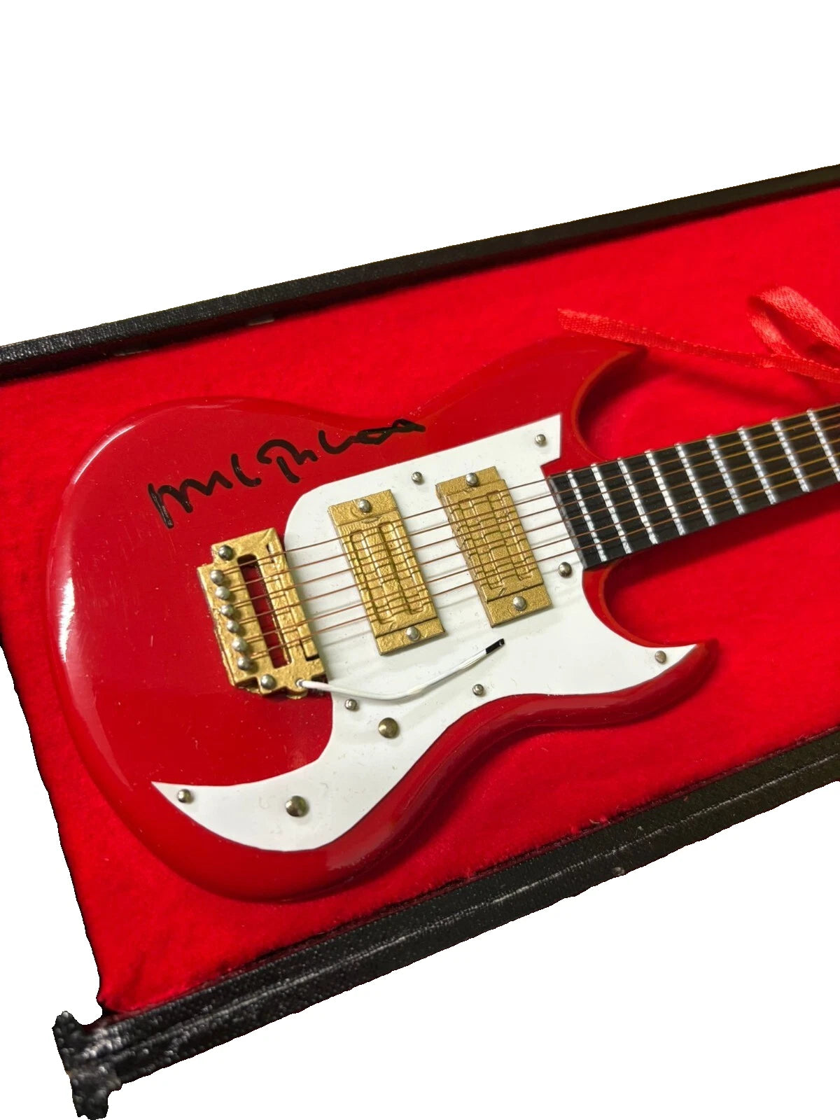 Mike Rutherford - Mike & The Mechanics Signed Replica Mini Electric Guitar + COA