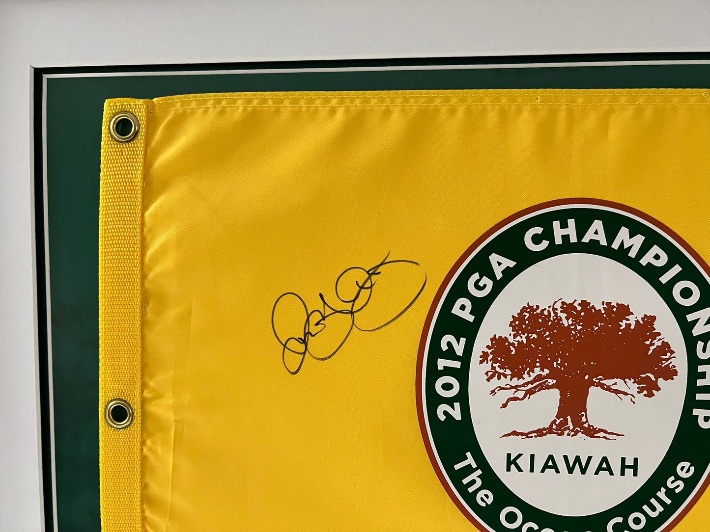 Rory McIlroy 2012 US PGA Championship & Career Grand Slam Winner Signed Golf Flag Display + Cert