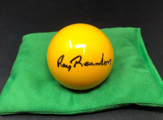 Ray Reardon Signed YELLOW Snooker Ball + Dealer COA