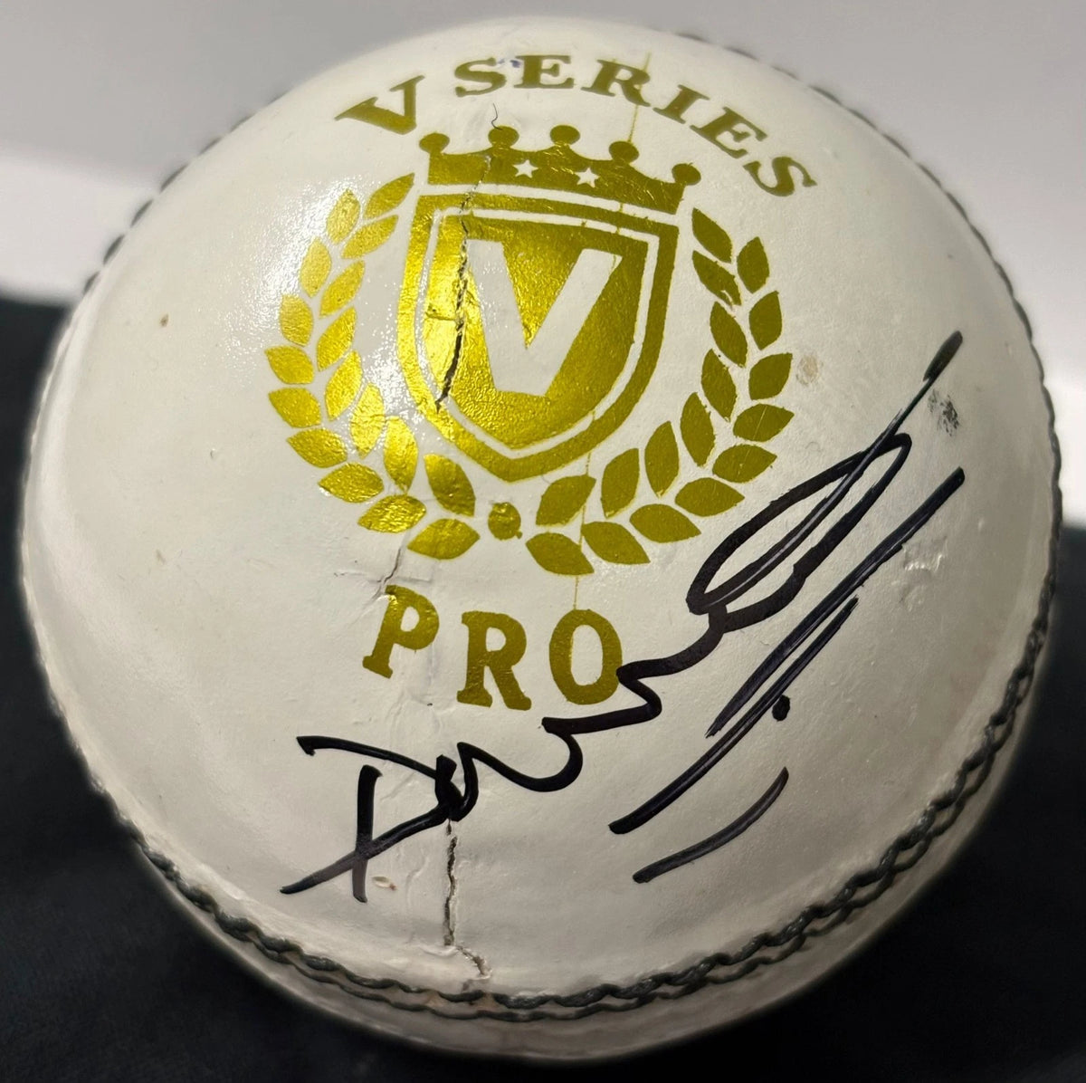 Darren Gough Former Yorkshire County Captain Signed White Cricket Ball + Cert