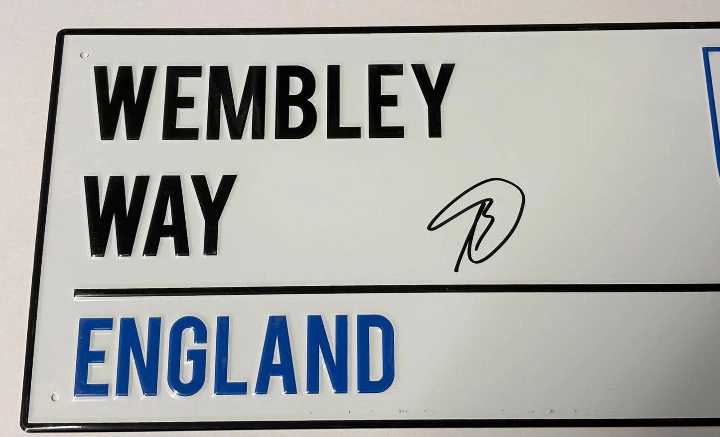Ashley Cole Signed England Wembley Way Football Street Sign - 107 Caps + Cert