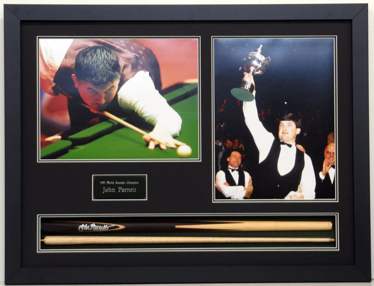 Empty Frame Display for Signed Snooker Cue + Photo Display (DIY Frame Kit)