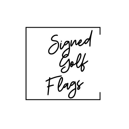 Signed Golf Flags