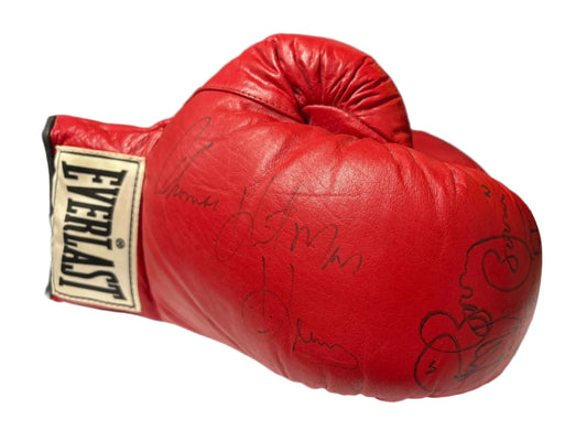 Thomas 'Hitman' Hearns & Ray 'Boom Boom' Mancini Signed Everlast Boxing Glove + Cert