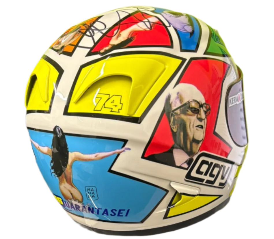 Valentino Rossi Signed Mugello 2006 Helmet (Milo Manara) 1:2 Scale + COA