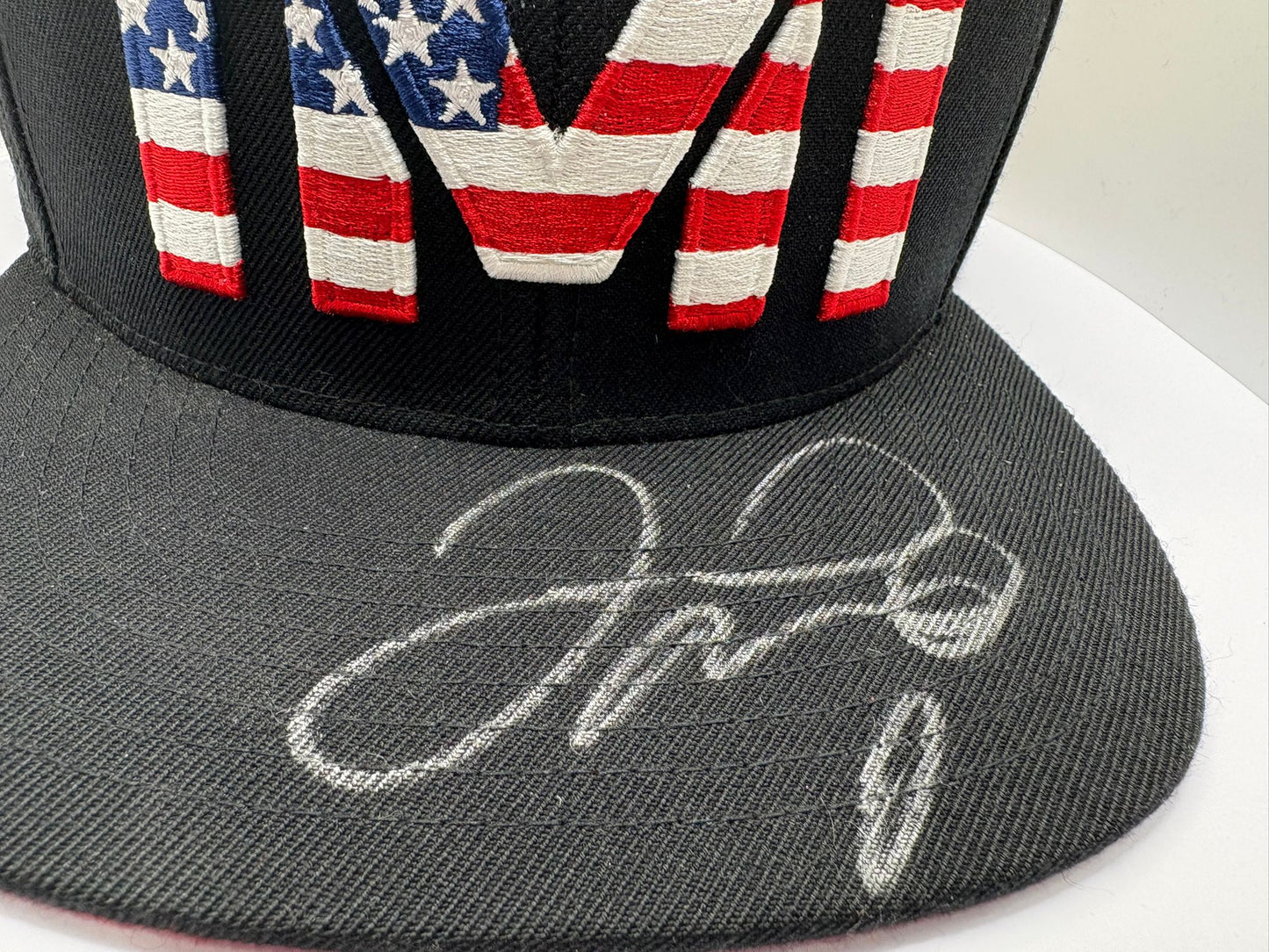 Floyd Mayweather Signed The Money Team (TMT) Official American Flag Cap + Cert