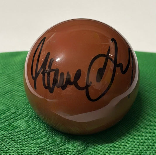 Steve Davis Signed BROWN Snooker Ball + Dealer COA