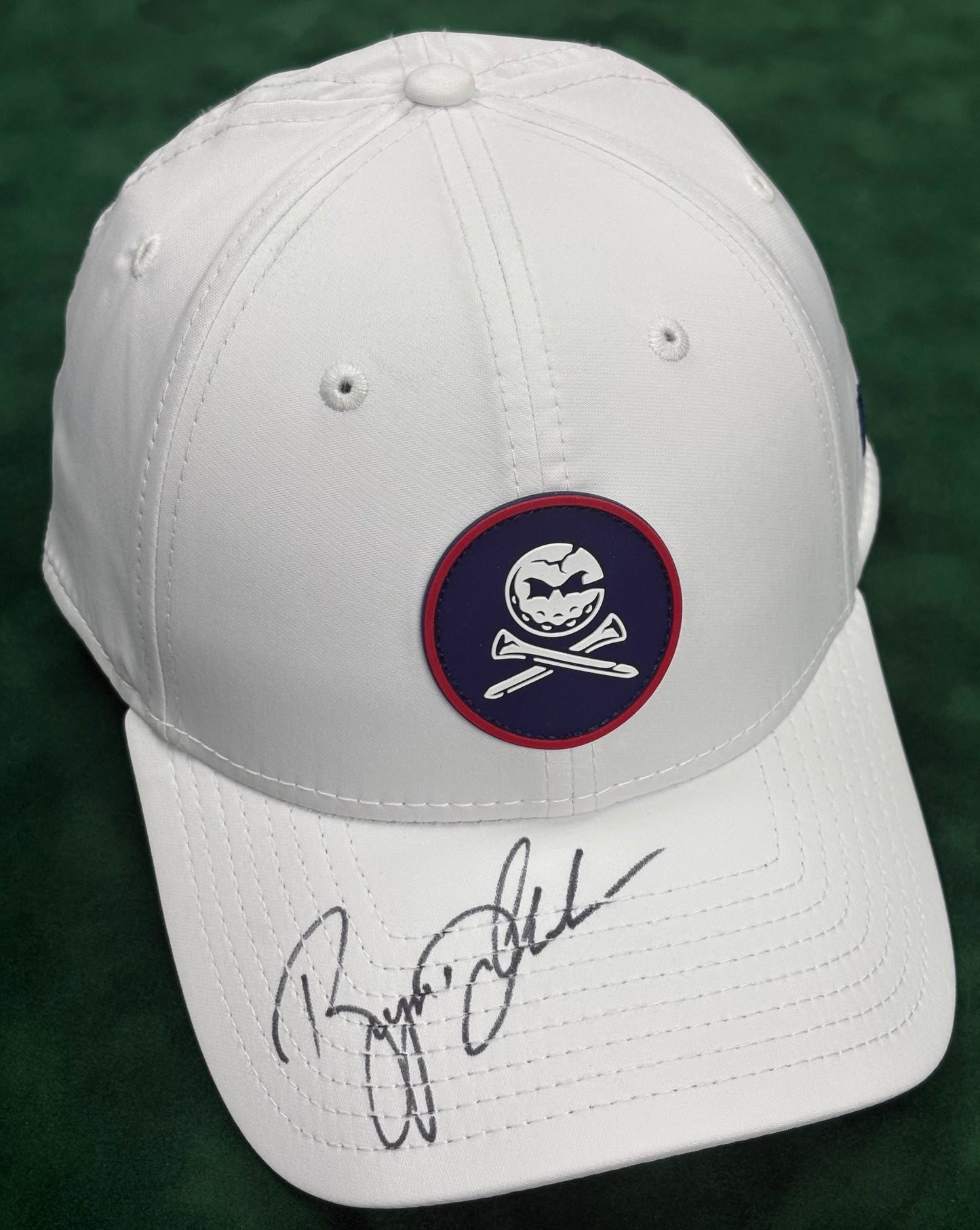 LIV Golfer Bryson DeChambeau Signed Crushers GC White Golf Cap + COA