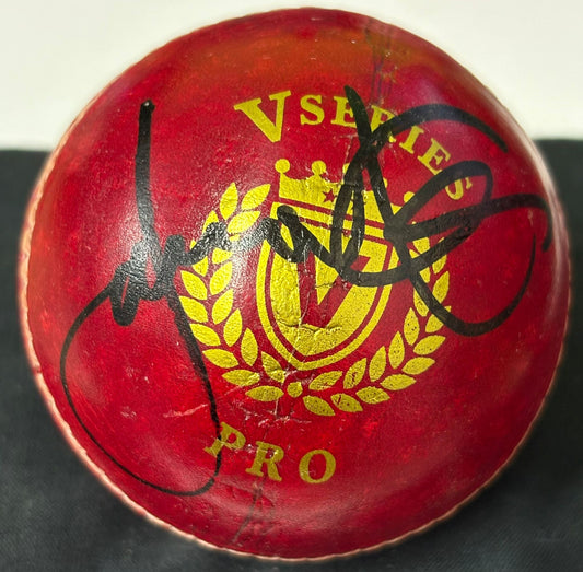 Jimmy Anderson England Cricket Legend & Star Bowler Signed Red Cricket Ball + Cert