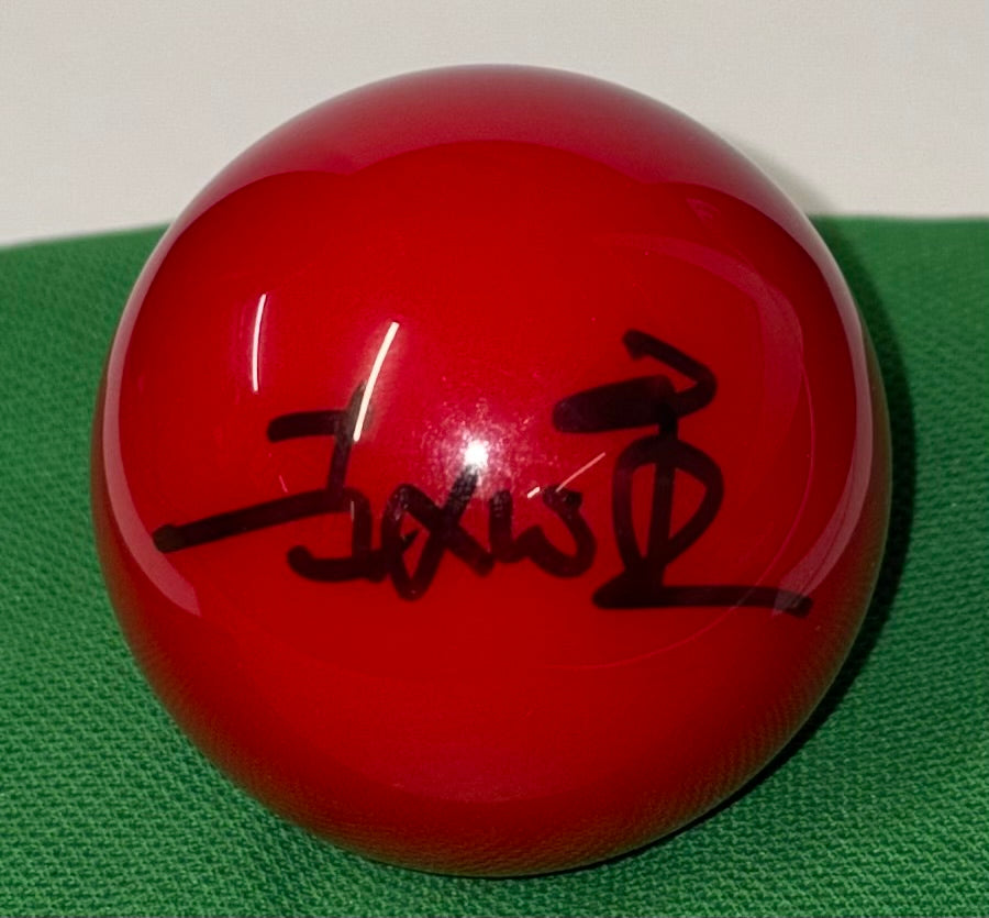 2025 Snooker World Champion Zhao Xintong Signed Red Snooker Ball + Dealer COA