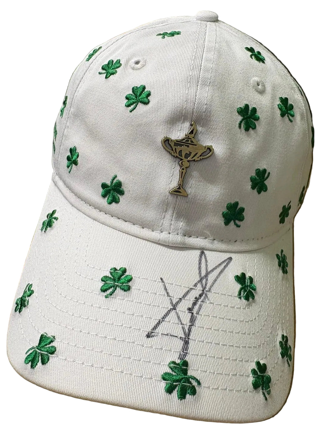 Luke Donald 2027 Team Europe Ryder Cup Captain Signed Shamrock Golf Cap + COA