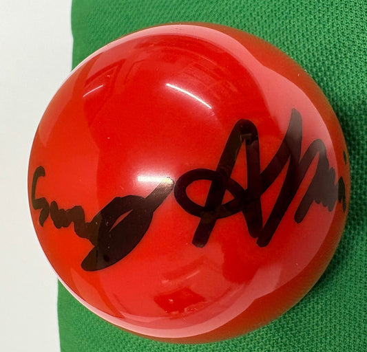 Akani Songsermsawad 'Sunny Akani' Signed RED Snooker Ball + Dealer COA