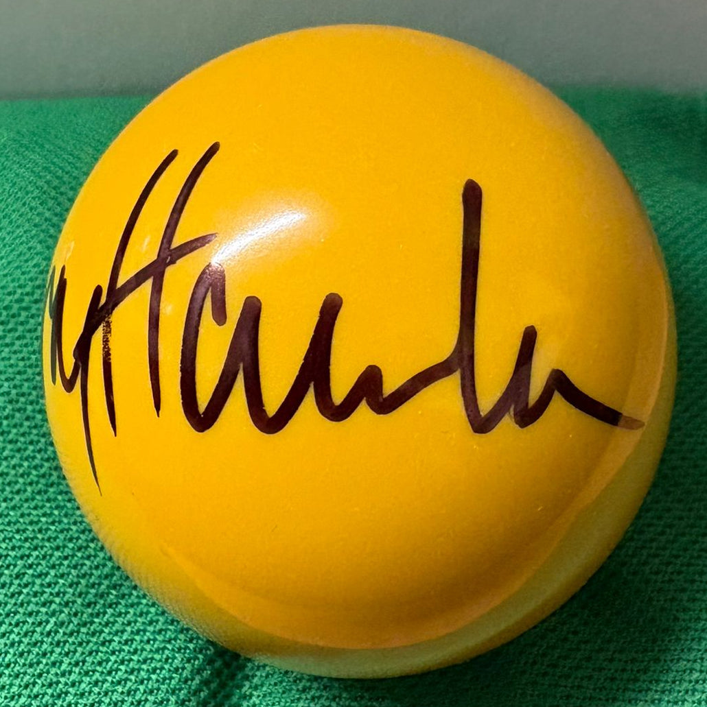 Four- Time Ranking Event Winner Barry Hawkins Signed Yellow Snooker Ball + COA