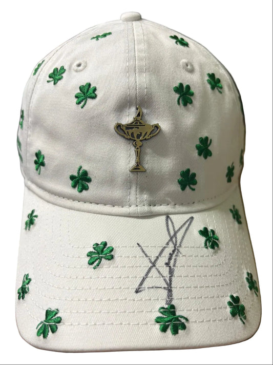 Luke Donald 2027 Team Europe Ryder Cup Captain Signed Shamrock Golf Cap + COA
