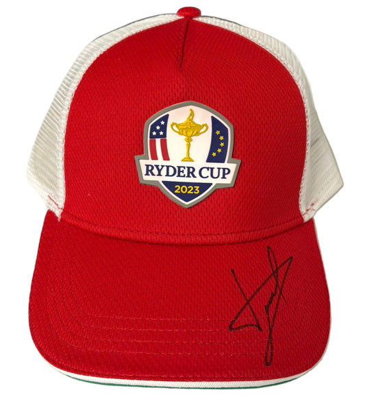 2023 Ryder Cup at Marco Simone Golf Cap Signed by Europe Captain Luke Donald + COA