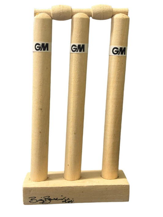 Billy Bowden New Zealand Cricket Umpire Signed Mini Cricket Stumps + Dealer COA