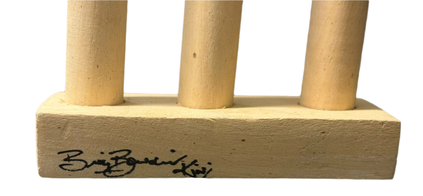 Billy Bowden New Zealand Cricket Umpire Signed Mini Cricket Stumps + Dealer COA