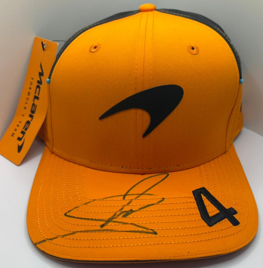 2025 British Grand Prix Winner Lando Norris Signed 9FIFTY McLaren F1 Cap + Dealer COA