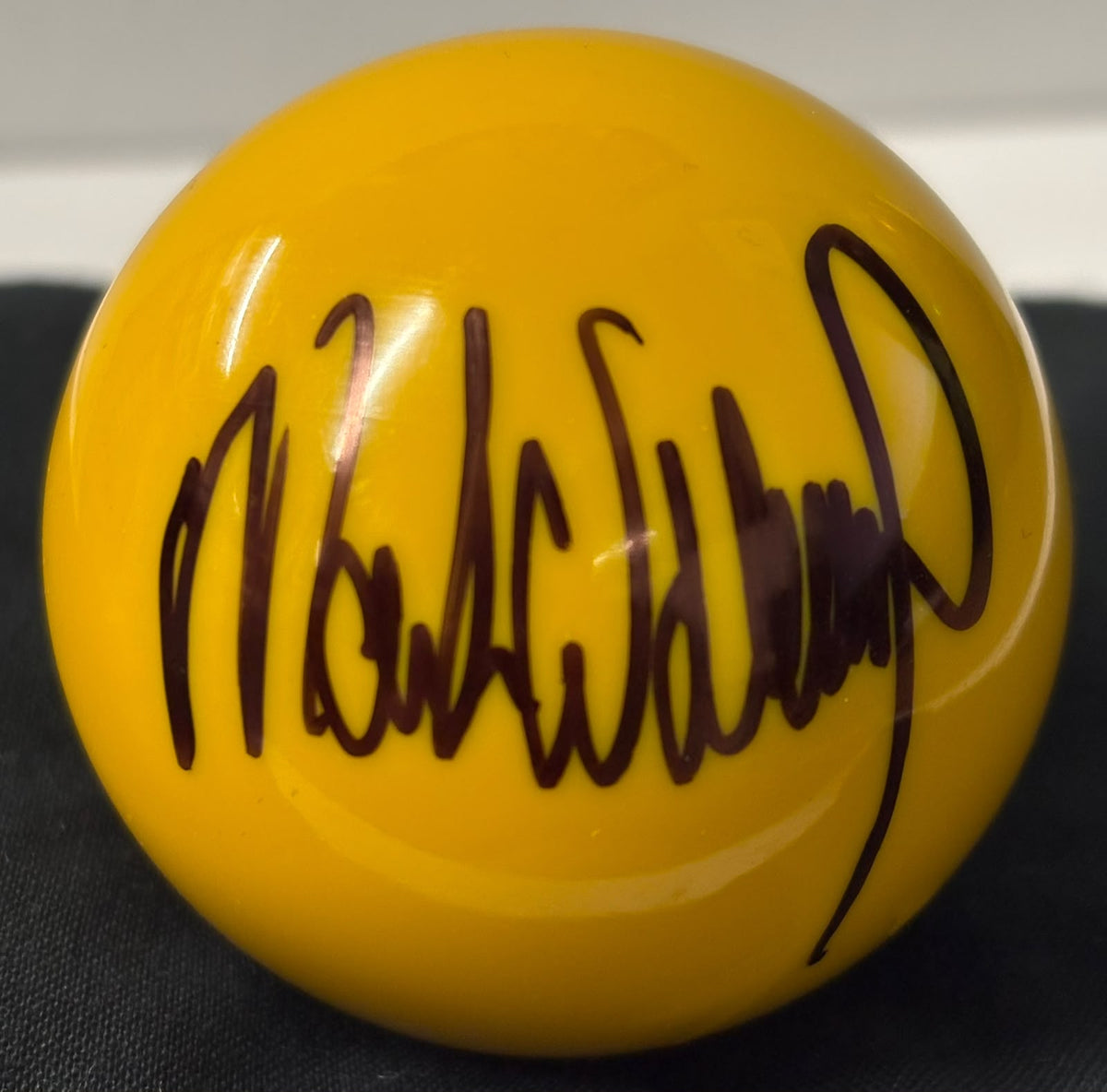 Mark Williams Three-Time World Snooker Champion Signed Yellow Snooker Ball + COA