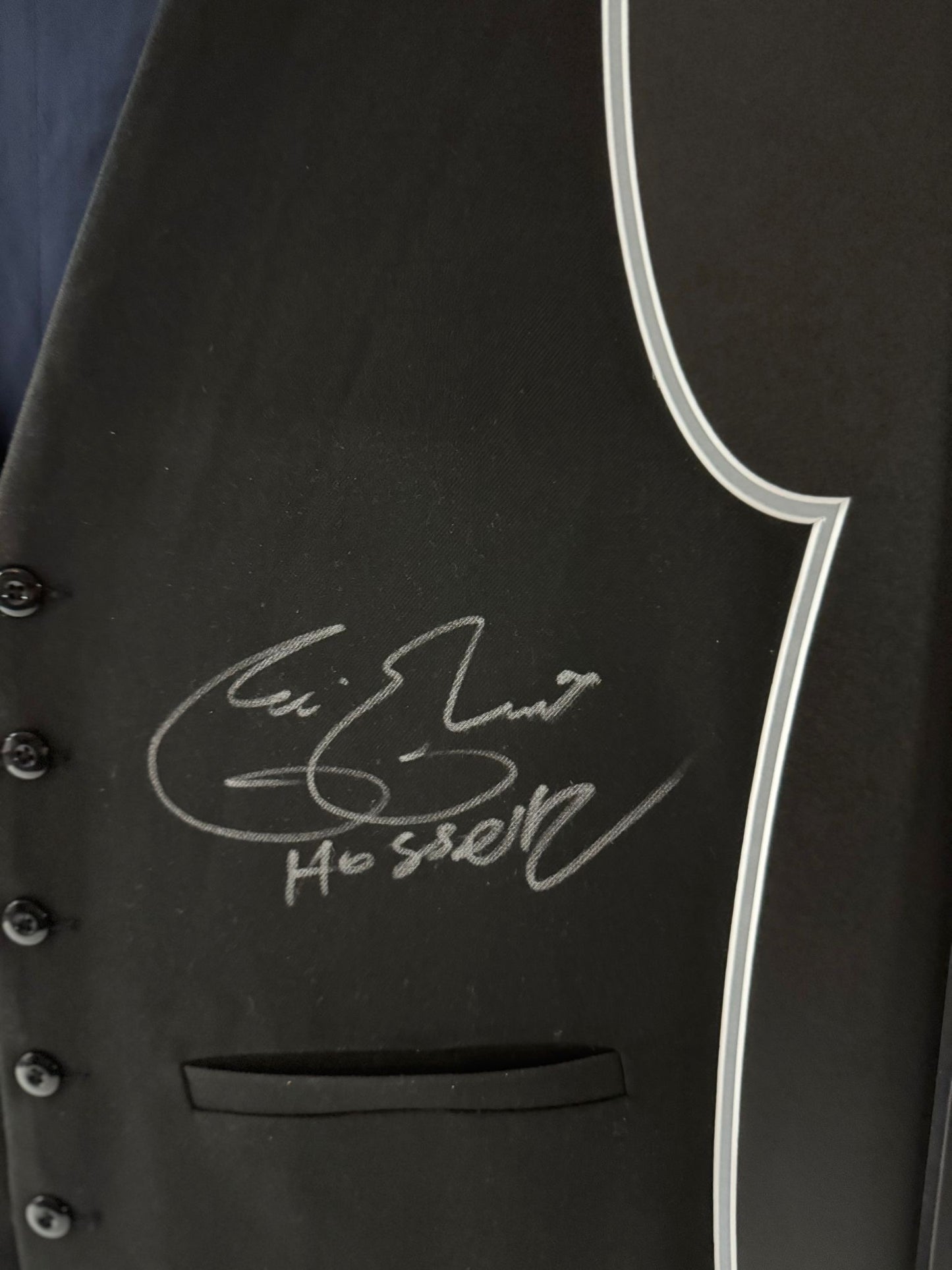 ‘The Prince of Persia’ Hossein Vafaei Signed & Framed Snooker Waistcoat + COA