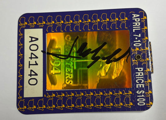 1994 Iridescent Augusta Masters Ticket Signed by Winner José María Olazábal + Dealer COA
