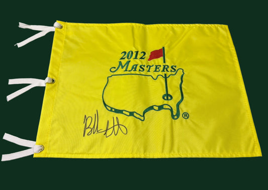 Bubba Watson Winner Signed 2012 Augusta Masters Golf Flag + Dealer COA