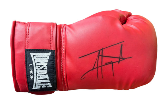 Johnny Nelson 'The Entertainer' Signed Red Lonsdale Boxing Glove + Cert