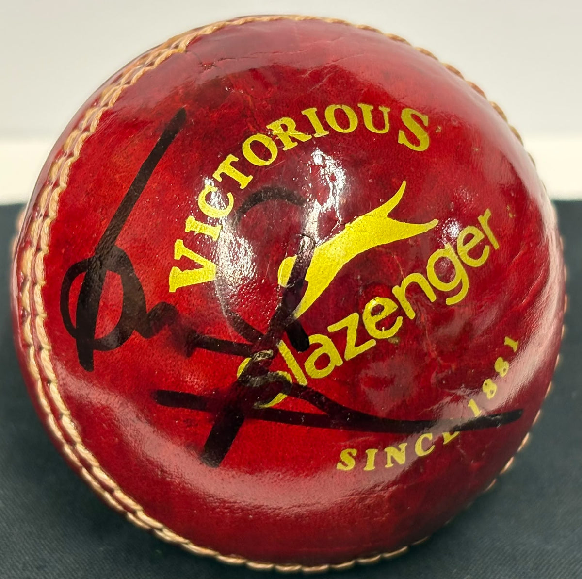 Brian Lara 'The Prince' - Star Batsmen Signed Red Cricket Ball + Dealer Cert