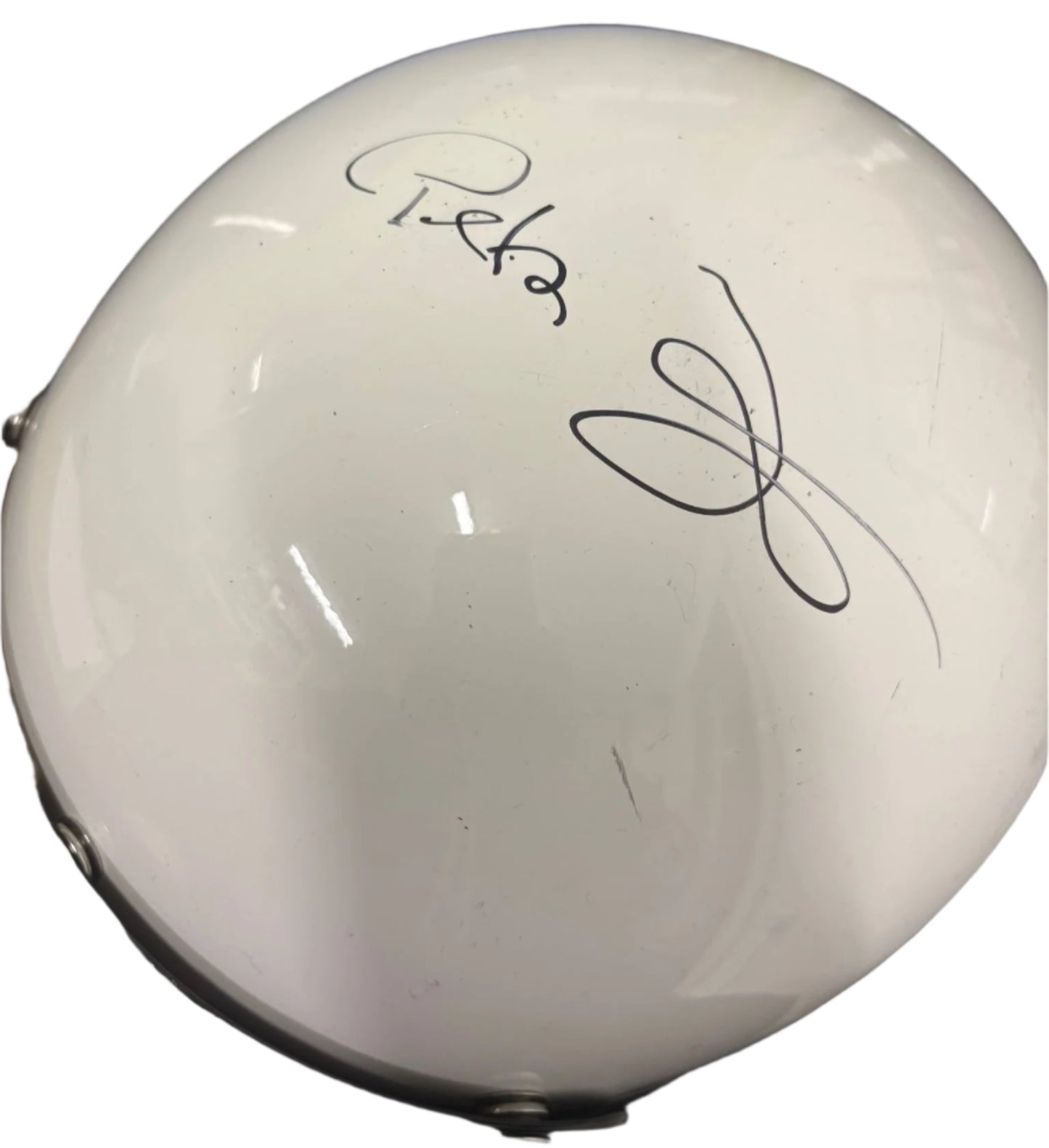Peter Fonda - Golden Globe Award Winner & Easy Rider Actor Signed White Biker Helmet + Cert
