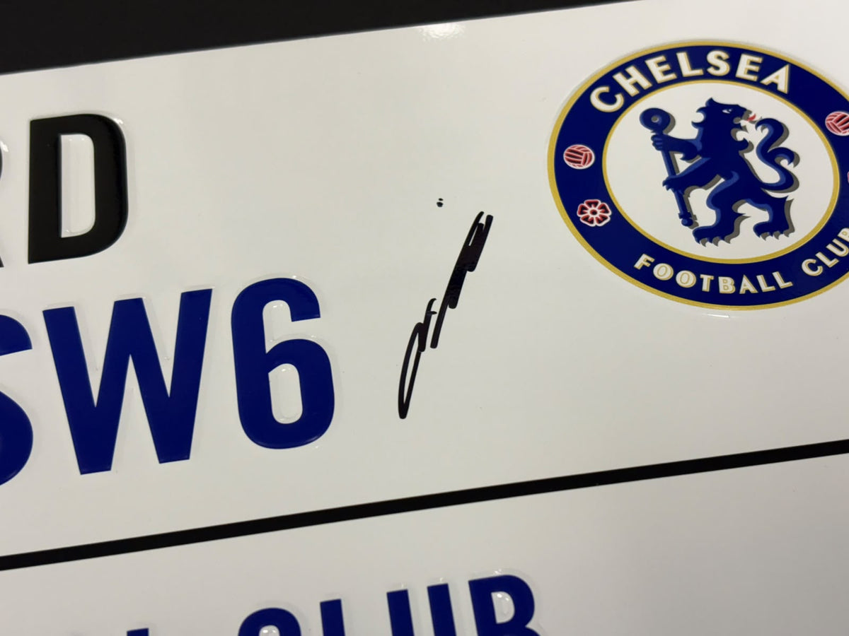 John Terry Signed Stamford Bridge SW6 - Chelsea FC Football Street Sign + Cert