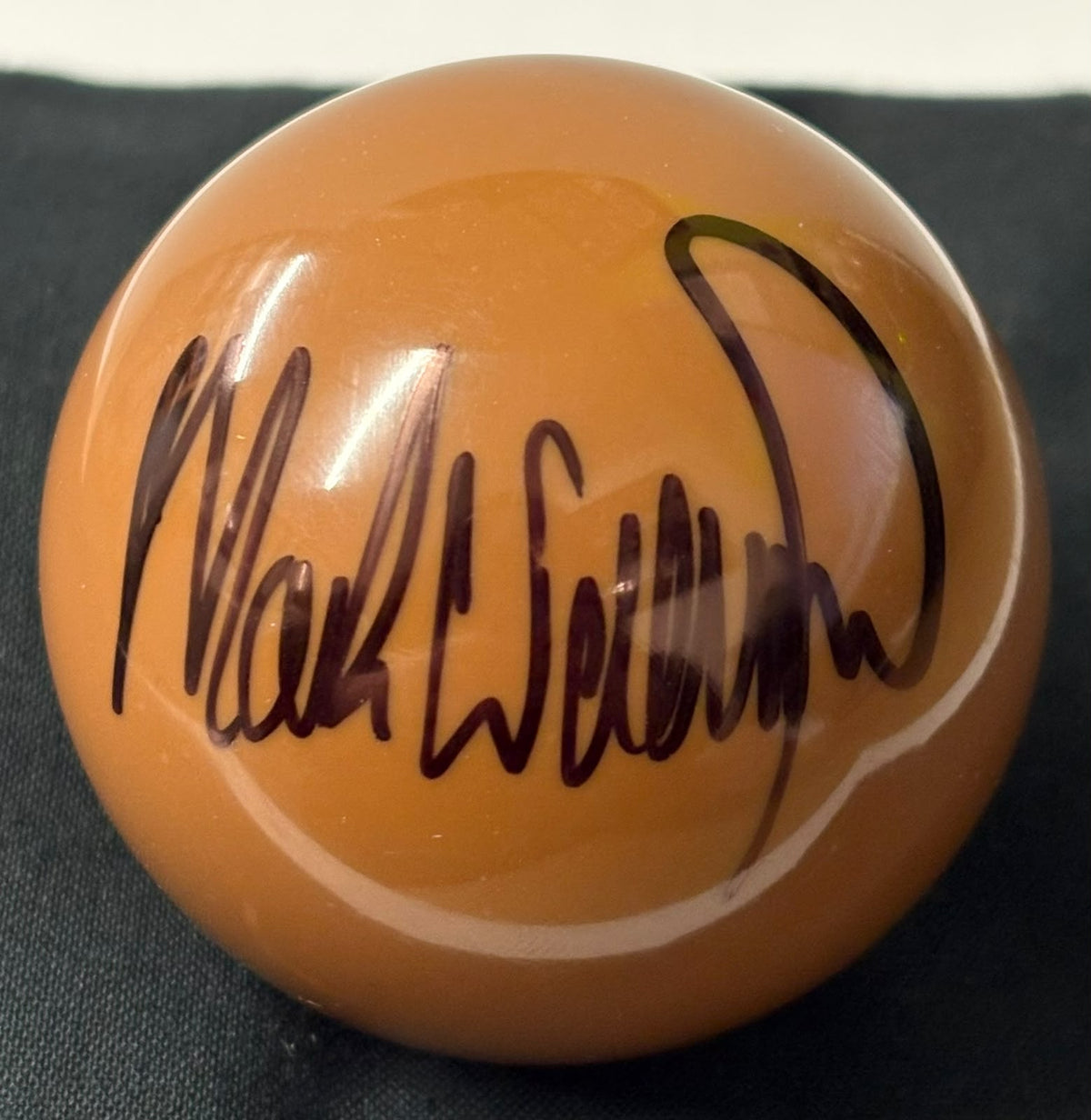 Mark Williams Three-Time World Snooker Champion Signed Brown Snooker Ball + COA