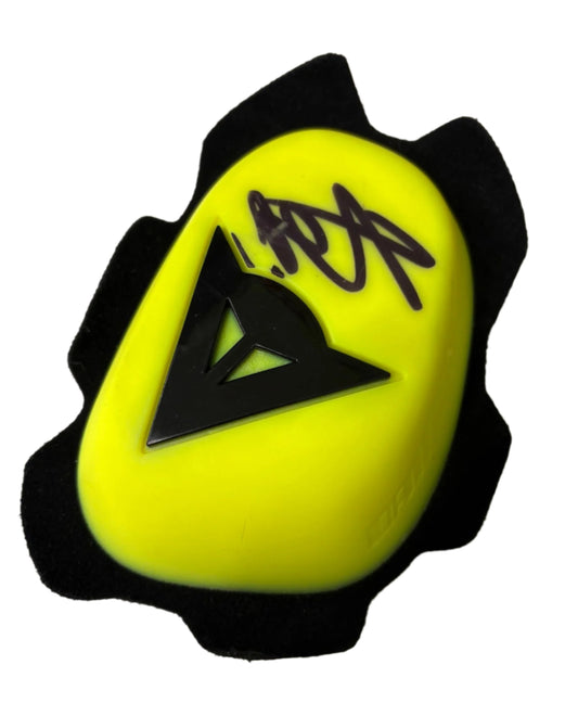 Valentino Rossi MotoGP World Champion Signed Dainese Knee Slider + Dealer COA