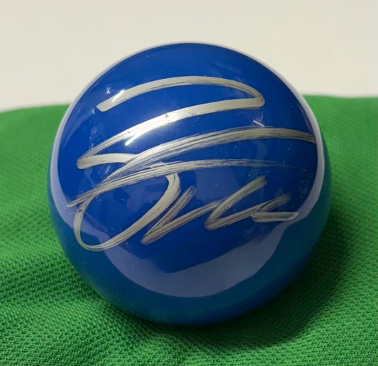 Zhang Anda Signed BLUE Snooker Ball + Dealer COA