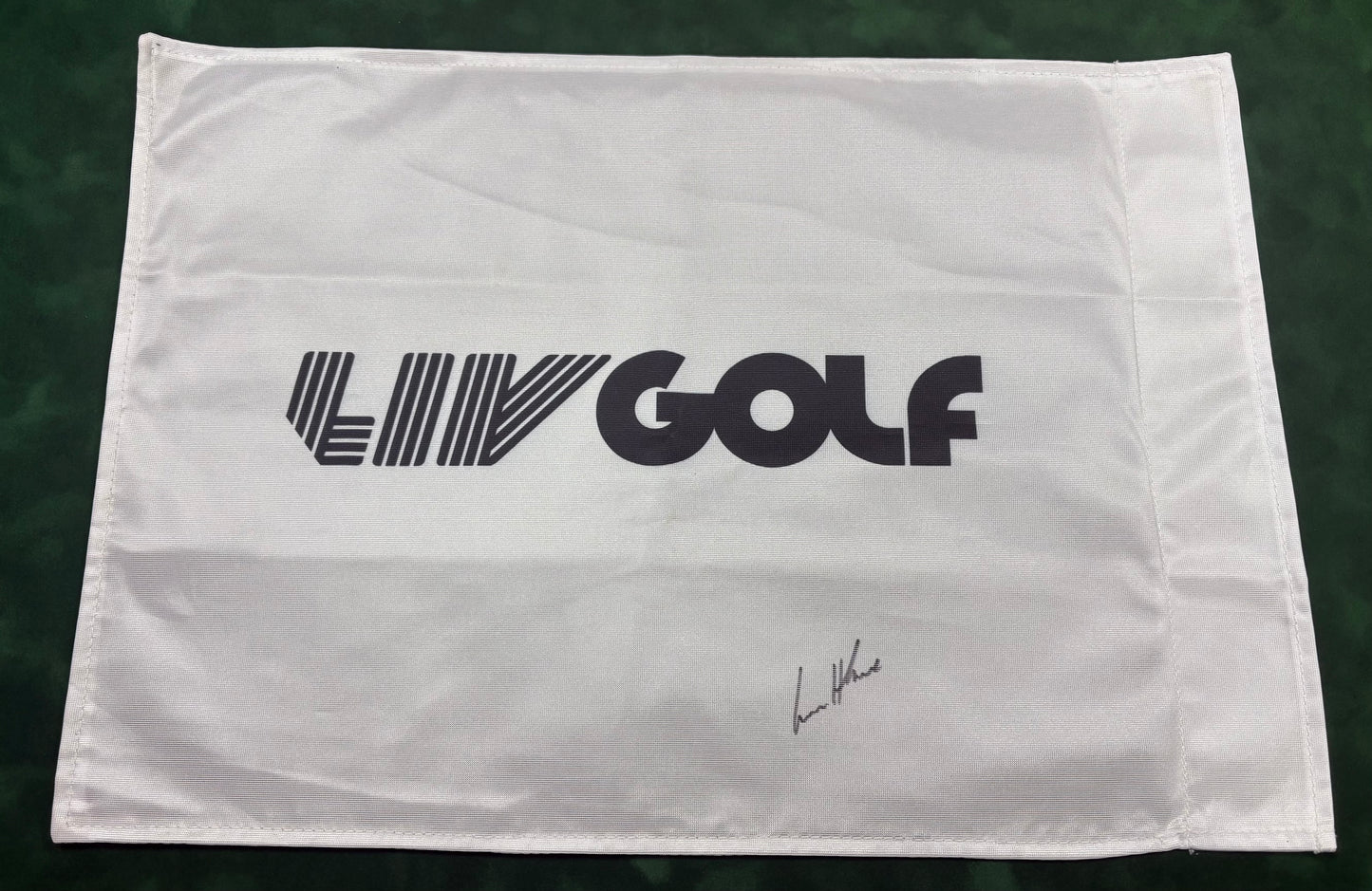2026 LIV Golf @ JCB Winner Lucas Herbert Signed Golf Flag + Cert