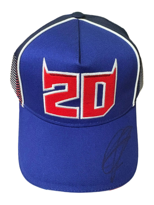 Fabio Quartararo 'El Diablo' #20 Monster Energy MotoGP Rider Signed MotoGP Cap + COA