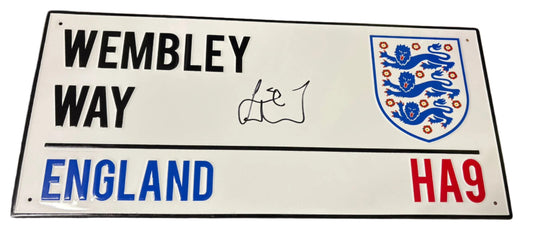 Jamie Redknapp Signed England Wembley Way Street Sign + Cert